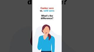 Canker sore vs cold sore Whats the difference [upl. by Lalla]