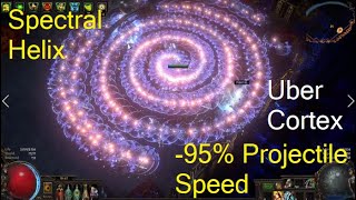 Spectral Helix 95 Reduced Projectile Speed vs Uber Cortex  Path Of Exile 325 [upl. by Nylyoj827]