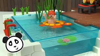 ⭕ Playmobil Swimming Pool  Spielzeug ausgepacktampangespielt  Pandido TV [upl. by Deeyn]