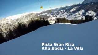 Pista Gran Risa  Alta Badia  La Villa [upl. by Namurt]