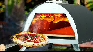 Wood Fired Pizza Oven Outdoor  Portable Wood Pellet Pizza Oven with Foldable Legs [upl. by Kreg]