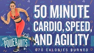 50 Minute Cardio Speed and Agility HIIT Workout 🔥Burn 670 Calories 🔥Sydney Cummings [upl. by Naujek]