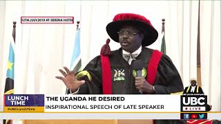 The Uganda he Desired 2 Oulanyahs Inspirational Speech at his PhD Graduation [upl. by Meier427]