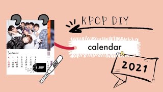 DIY KPOP CALENDAR  INDONESIA [upl. by Vizza430]