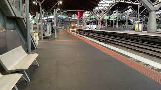 VLine VL71 Departing Southern Cross Station to Shepparton HORN SHOW [upl. by Llenahs60]