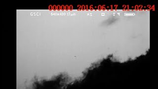 Sky Object Seen in Infrared  Thermal but Not in Visible Light Camera  Wales  June 17 2016 [upl. by Aralomo]