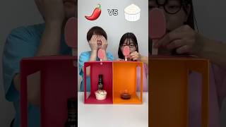 Watermelon Icecream Vs Chili Sauce Eating Challenge 😅 foodchallenge lovehumanity shortvideo [upl. by Onairelav8]