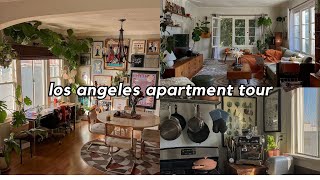 apartment tour vintage 1 bedroom colorful decor lots of plants [upl. by Akienaj]