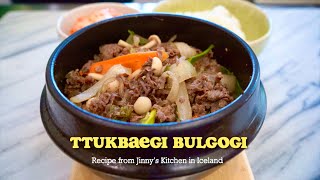 Ttukbaegi Bulgogi  Recipe from Jinnys Kitchen in Iceland  서진이네2 [upl. by Emilia]