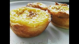 Portugalské koláčky  Pastéis de nata   Videorecept  CZSK HD recipe [upl. by Ariait930]