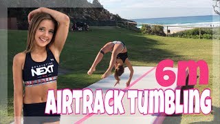 AIRTRACK Tumbling amp Review perfect for learning Cheerleading Tumbling Gynmasts [upl. by Akerley]