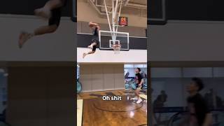 Bro got the most bounce in the universe 🚀 via hatersbasketballTT shorts basketball dunk nba [upl. by Tengler]