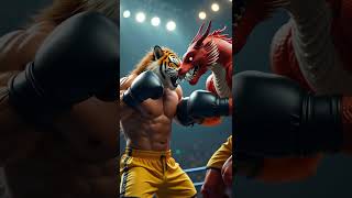 Epic Showdown Dragon vs Tiger in the Boxing Ring 🐉🥊🐯 shorts epicbattle animals animalfusion [upl. by Siuluj]