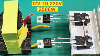 Inverter 12v to 220v 2500w NO IC Inventor 101 7 [upl. by Lyns]