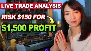 LIVE TRADING  How I Risk 150 To Make 1500 [upl. by Chil]