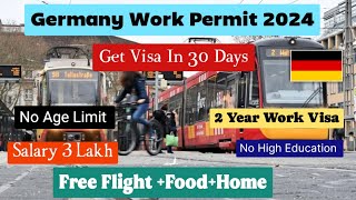 Move To Germany 🇩🇪 in just 30 days2 Year Work Visajobs in Germany for foreigners [upl. by Shult]