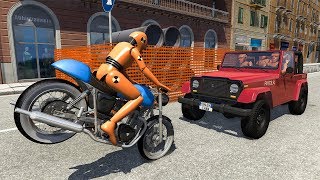 Motorbike Crashes 13  BeamNG DRIVE  SmashChan [upl. by Coheman]