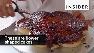 These flowershaped cakes are a Chinese staple [upl. by Ariana]