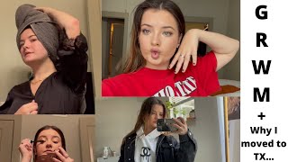 GRWM amp find out why I moved to TX  Brooke Hyland [upl. by Ydolem]