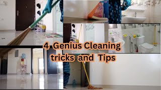 4 GENIUS CLEANING TIPS AND TRICKS I Deep Cleaning Hacks for a SPOTLESS Home in an hour IErumJit3t [upl. by Ynolem]