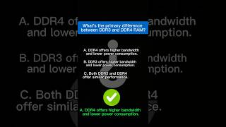 DDR4 vs DDR3 difference 🤔 computermemory question hardware computer [upl. by Notanhoj207]