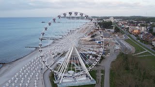 Grömitz Ostsee 2023 Riesenrad Laufevent Strand Luftaufnahmen Tipps DJI AIR 2S Footage 4K [upl. by Naujled]