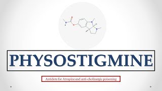 Physostigmine uses antidote effects mechanism indications and ADRs ☠ [upl. by Attekahs923]