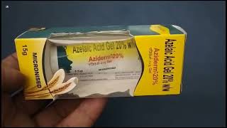 Aziderm 20 Gel  Azelaic Acid Gel  Aziderm Gel Aziderm 20 Gel Uses Side effects Benefits Dosage [upl. by Asilrak]