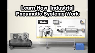 How a Industrial Pneumatic Systems Works And The Five Most Common Elements Used [upl. by Ensign]