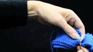 How to Stitch Knitting Part 1 Mattress Stitch k1p1 TV [upl. by Tem523]