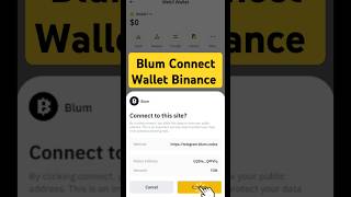 Blum Wallet Connect  Blum connect Binance wallet  Blum connect wallet  blum blumairdrop blum [upl. by Ylluz]