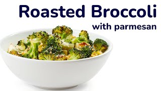 Roasted Broccoli in the oven with parmesan cheese  step by step simple recipe [upl. by Valentin]