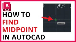 How to Find Midpoint in AutoCAD QUICK amp EASY [upl. by Anaili520]