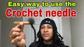 😱 How to use the crochet hook on dreads  video Official [upl. by Tirreg858]