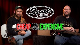 Cheap vs Expensive  Squier Affinity HSS Strat vs Squier Classic Vibe 70s HSS Strat [upl. by Anikram]