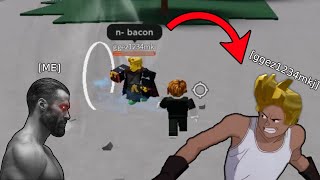 quotn baconquot 💀  The Strongest Battlegrounds Funny Moments  Roblox [upl. by Aveneg]