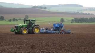 Drillen John Deere 8330 mit Lemken Drillmaschine Solitair 9 [upl. by Oirretna]