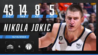 Nikola Jokic puts up VIDEO GAME NUMBERS 🎮 43 PTS 14 REB 8 AST amp 5 STL 🤯 [upl. by Eppesiug704]