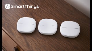 Samsung SmartThings Wifi  Powerful mesh WiFi Smart home hub [upl. by Yeslaehc]