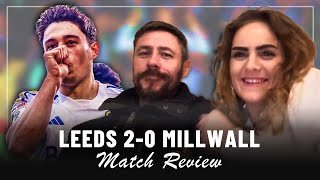 Leeds beat ANTIFOOTBALL Millwall  Leeds 20 post match [upl. by Annawad167]