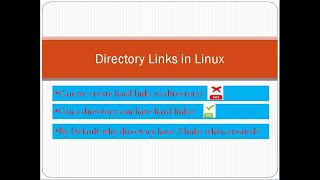 Directory Links Hard links in Linux [upl. by Willy]