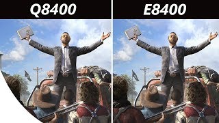 Far Cry 5  Core 2 Duo E8400 vs Core 2 Quad Q8400 [upl. by Lexine941]