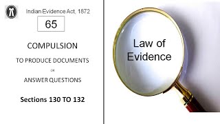 Law of Evidence  Lecture 65  Compulsion to produce documents or answer questions  Bil [upl. by Erik]