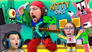 ROBLOX KITTY meets MINECRAFT SPONGEBOB FGTeeV Escapes Chapter 5 1 Million Giveaway [upl. by Micheline]