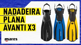 NADADEIRA DE MERGULHO MARES PLANA AVANTI X3 [upl. by Trimmer]