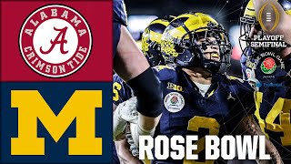 Rose Bowl Alabama Crimson Tide vs Michigan Wolverines  Full Game Highlights  CFB Semifinal [upl. by Heyes]