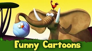 Gazoon  Giant Elephant  Funny Animals Cartoons By HooplaKidz TV [upl. by Ahtamat941]