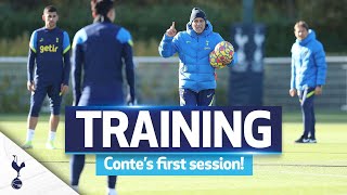 Conte leads training for the first time at Hotspur Way [upl. by Thielen]