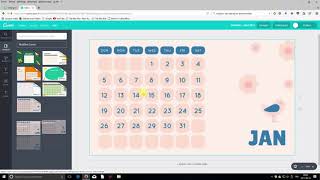 Création de Calendrier avec Canva Partie 1 [upl. by Rama]
