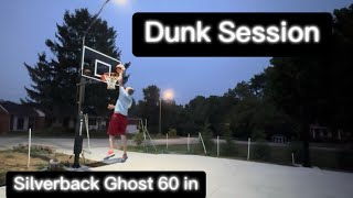 Silverback SB60 Ghost 60 in tinted glass backboard TheOfficialGoalrilla DUNK FEST [upl. by Lleinnad]